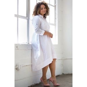 ⛅️Plus Size High-Low Shirt Dress